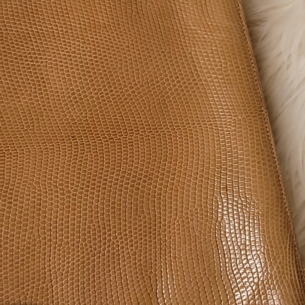 Lizard Vintage Salvatore Ferragamo Tan Handbag - Picture 5 of 11